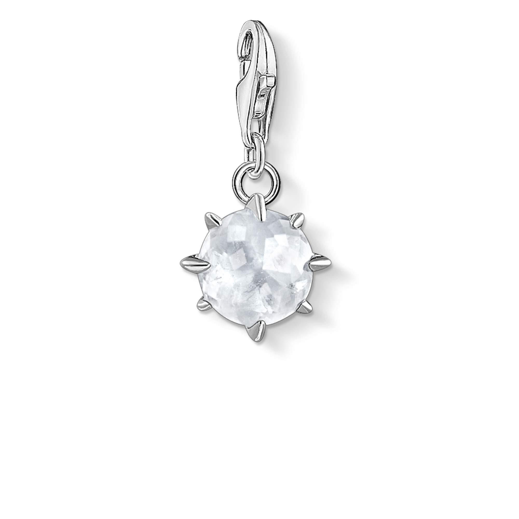 Thomas Sabo Charm pendant birth stone April 925 Sterling Silver