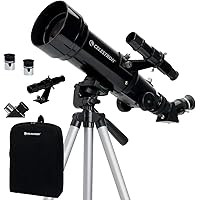 Celestron Travel Scope 70 Portable Refractor Telescope – 70mm Aperture, Fully-Coated Glass Optics – Includes Tripod, Backpack