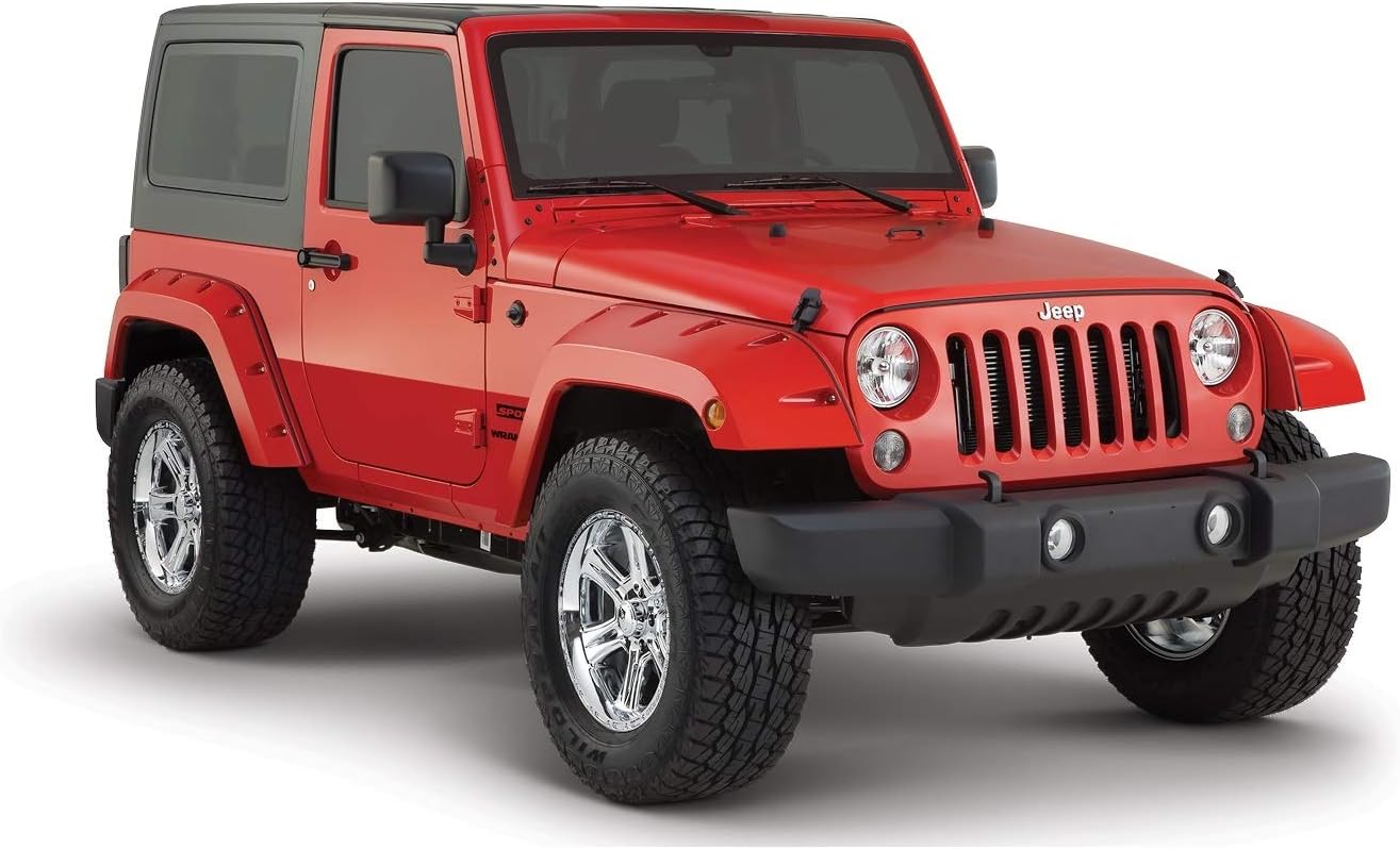 Bushwacker 10078-02 Pocket Style Rear Fender Flare for Jeep Wrangler - Pair
