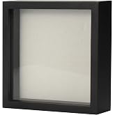 TJ.MOREE Small Shadow Box Frame 5 x 5 Display Case Wooden Picture Frame | Fits Pet Memorabilia Medals Photos for Wall and Tabletop