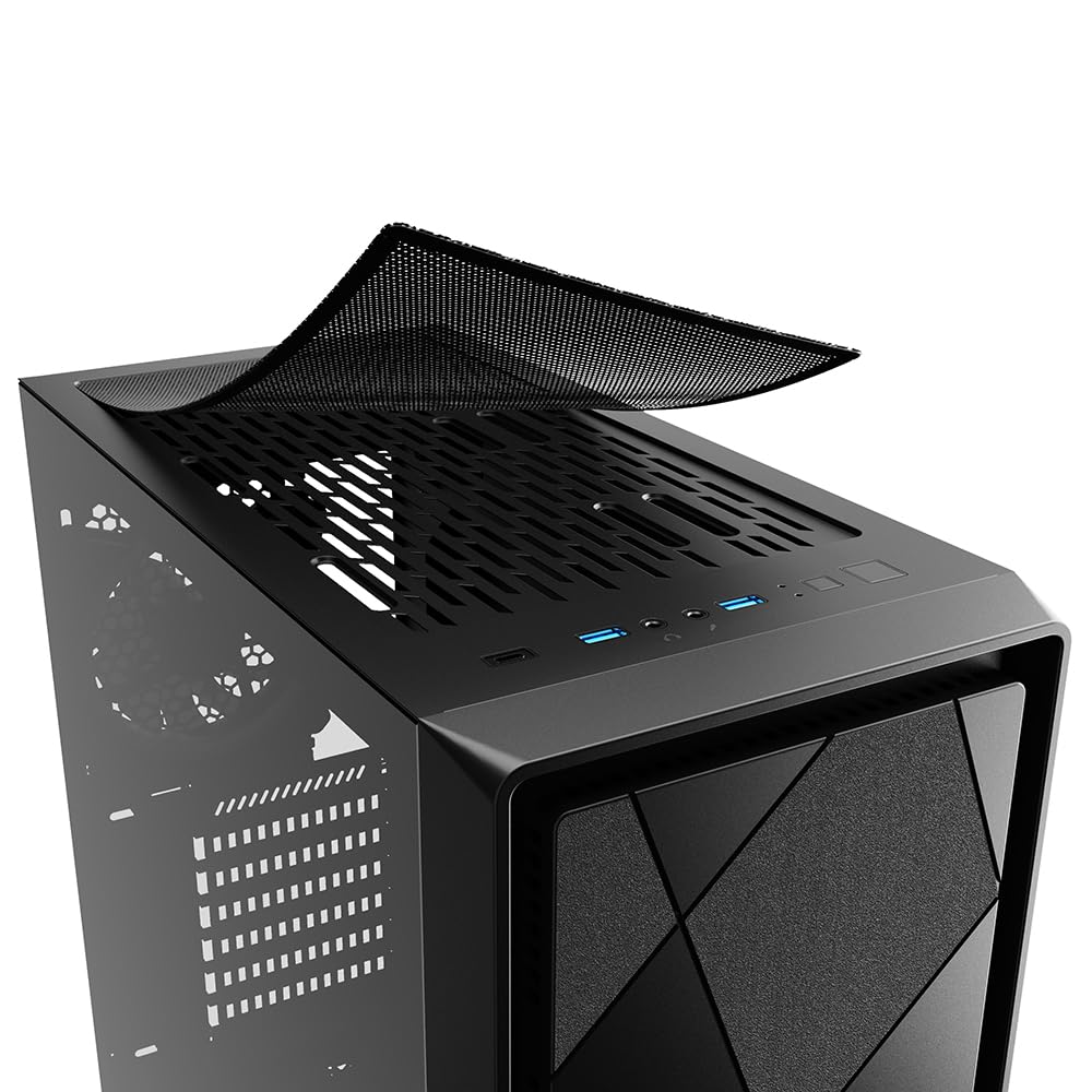 Sharkoon VS8 RGB Midi ATX PC Gehäuse, schwarz 8