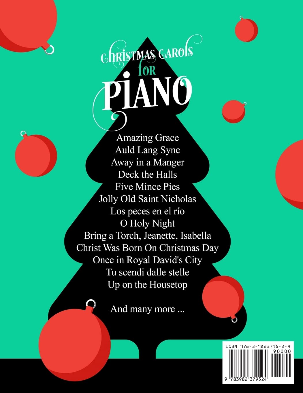 Christmas Carols for Piano. Beginner Christmas Sheet Music Book for Kids and Adults (+Free Audio) (#1 in Series)