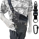 ONE WVW PIN Tactical Crossbody Sling Bag for Men, Conceal Carry Gun Bag CCW Shoulder Chest Pack Valcen Personal Pocket Women