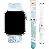 Baxilul Modern Watch Band Compatible with Apple Watch Series 10 9 8 7 6 5 4 3 2 1, SE & Ultra, Unisex Breathable Silicone Strap for Sport Band 38mm 40mm 41mm 42mm 44mm 45mm 49mm