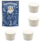 Fermentation TPE Rubber Stoppers &ndash; Solid Bungs (#8 Stopper, 4-Pack)