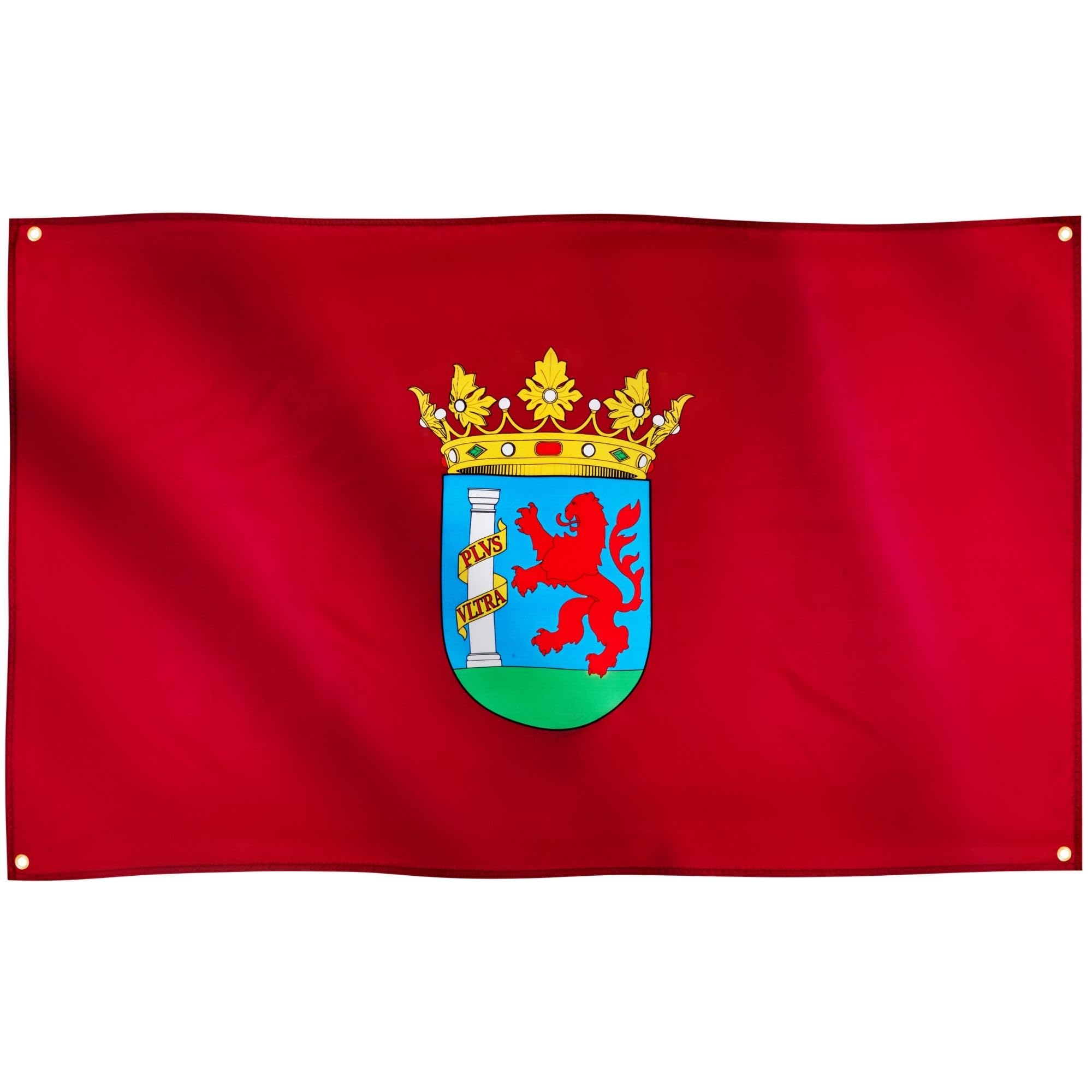 Runesol Badajoz Flag, 91x152cm, 3ft x 5ft, 4 Grommets, Eyelet In Every Corner, Spanish Regional Flag, Extremadura Day, Badajoz Carnival, Premium Flags, Inside, Outside, Banner, Vivid Colours — image 1