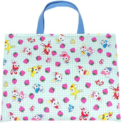 Amazon Co Jp パルフィーユ ハンドメイド レッスンバッグ ハニーチューン ギンガムチェック いちご 柄 パステルミント 文房具 オフィス用品
