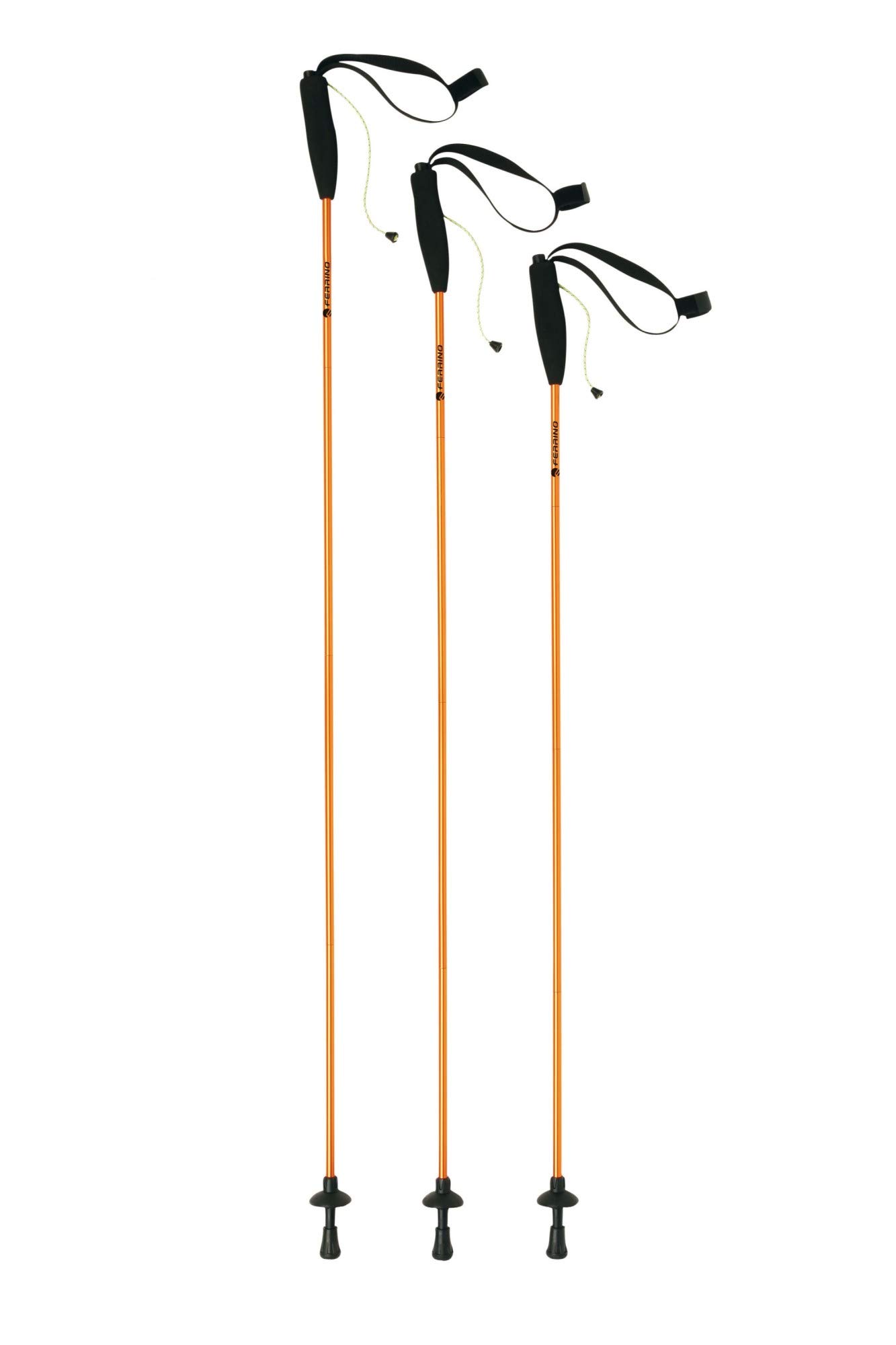 Ferrino Eiger Unisex Trekking Poles, Orange, 135 cm