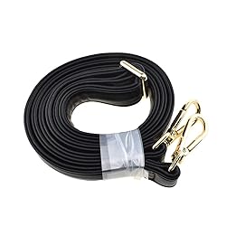 HAHIYO Adjustable Smooth Black Leather Purse Chain