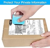 Lindastas Identity Theft Protection Stamp Wide Roller Blue 1.5-Inch view 5