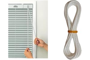 Venetian Blind Cord Loops, White 4mm Diameter, Blind Replacement Parts, Suitable for Cellular and Pleated Shades from Hunter 