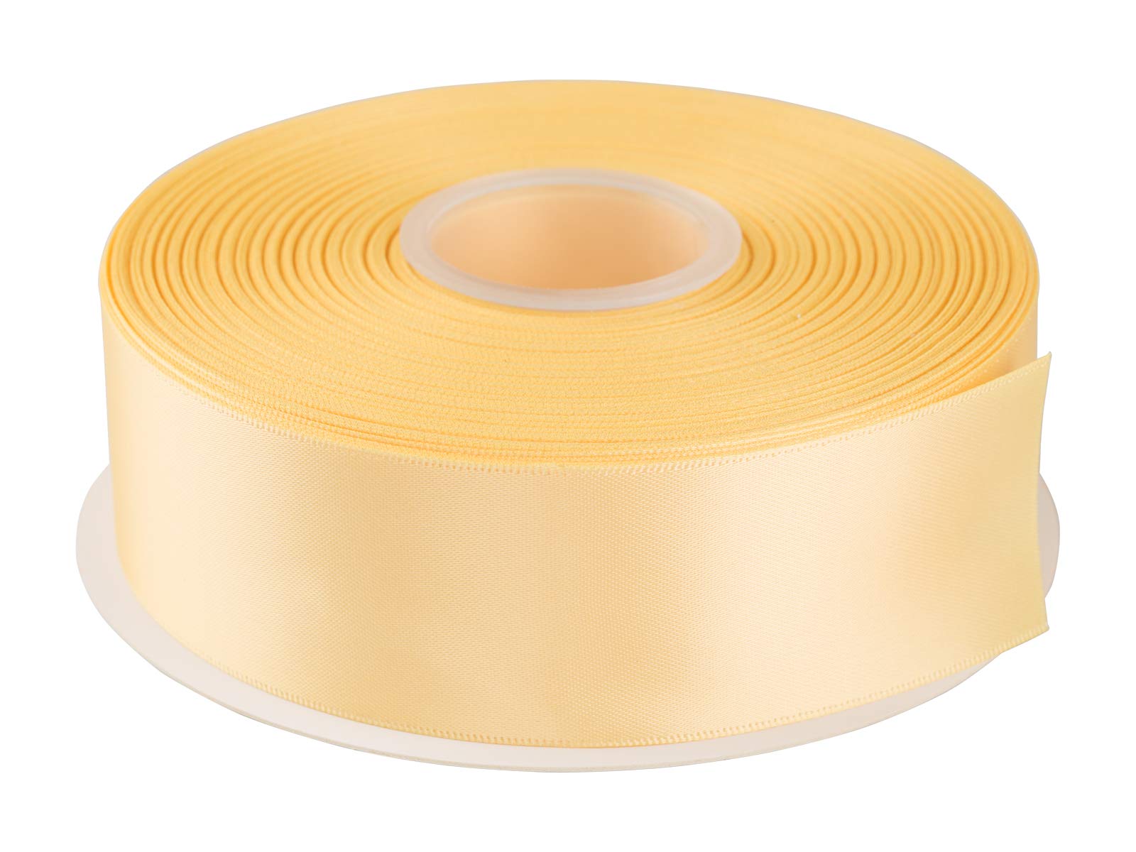 AVANAVA 38mm Wide Double Face Satin Ribbon - 45 Meters (614-Chamois)
