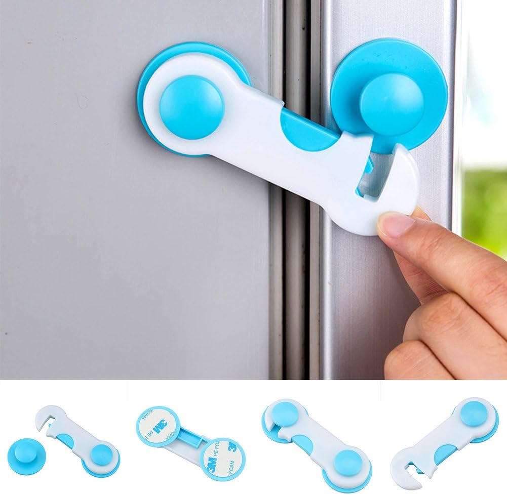 5 cerraduras de seguridad para bebé, armarios, nevera, cajones