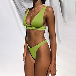 Bathing Suits for Women Deep V Neck Sexy Two Piece