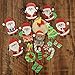 GEORLD 48 Pcs Wafer Edible Christmas Paper Party Cake & Cupcake Toppers Decoration
