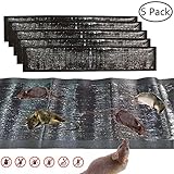 KChoies 5 Pack Extra Large PU Leather Mouse Glue Mats(47.5