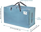 Venо 6 Pack Heavy-Duty Oversize Storage Bags with Zips Light Blue 102L view 5