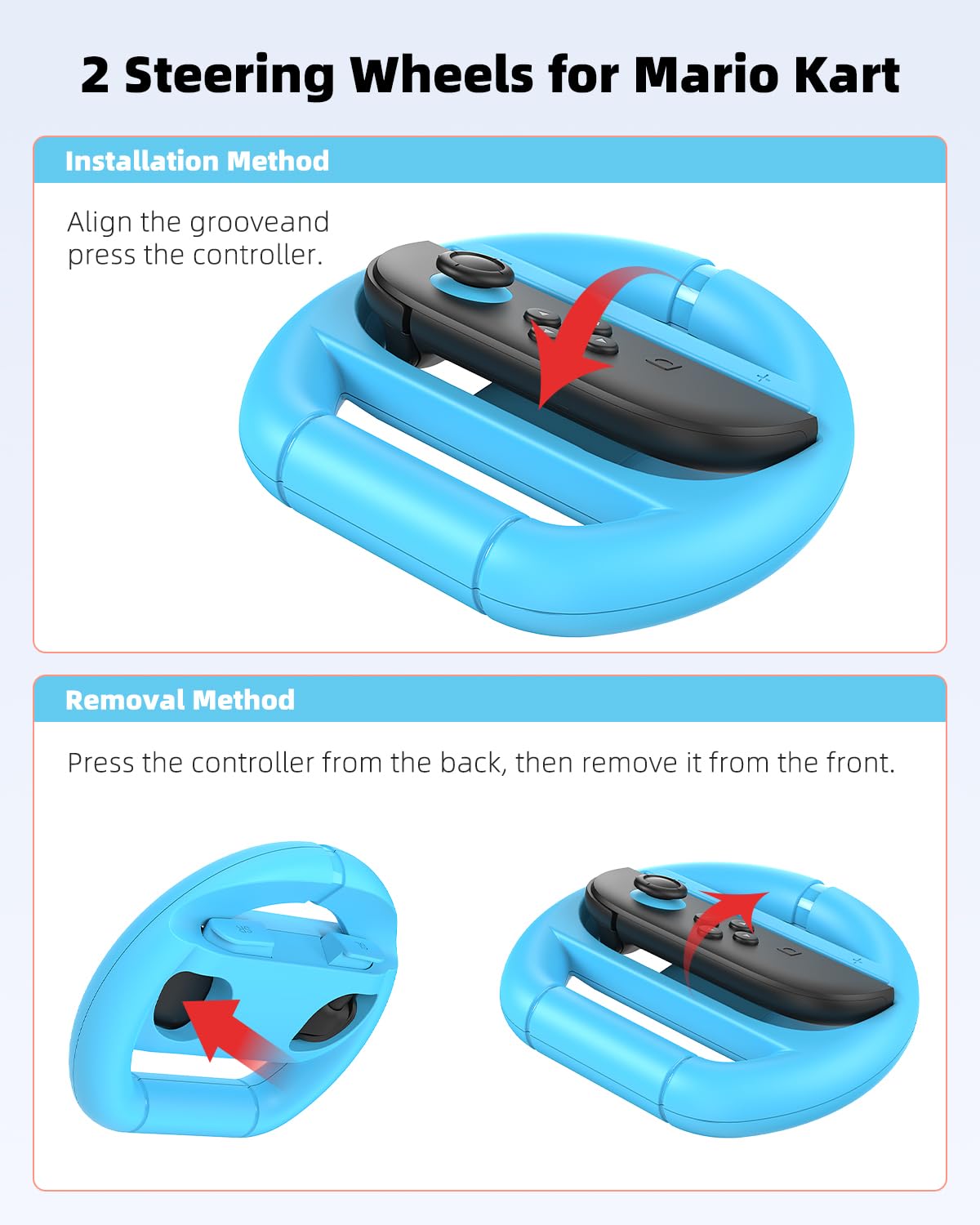 Switch 2 Zubehörpaket für Switch 2, 24 IN 1 Kit, Switch 2 Slim Case, 2 Displayschutzfolien, Ladestation für Switch 2 mit Kabel, 2 Lenkräder, für Joycon 2 Schutzhülle & 2 Griffe, 8 Daumengriffe, 2 Spie 4