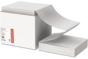 Universal 15802 Computer Paper, 20lb, 9-1/2 x 11, Letter Trim Perforations, White (Case of 2400 Sheets)