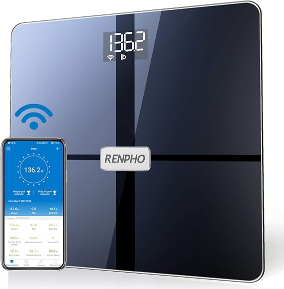 RENPHO WiFi Body Composition Scales, Bluetooth Body Fat Scale, Digital