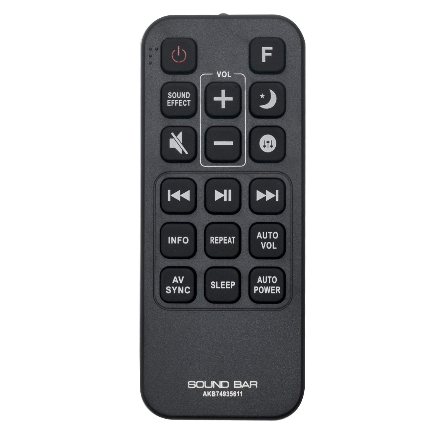 VINABTY AKB74935611 Remote Control Replacement fit for LG Sound Bar SJ6 SJ8 SJ9 SJ6B SJ9 SJC8 SPJ5B-W