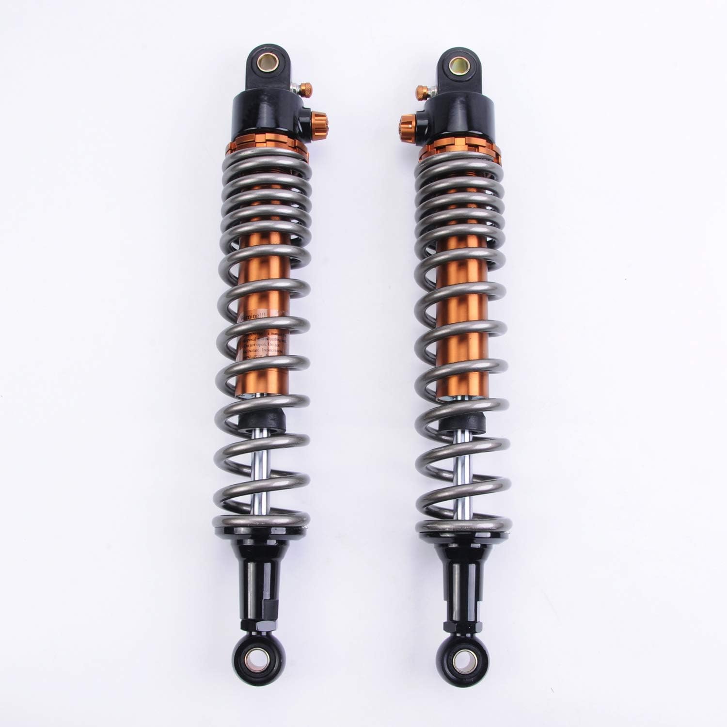 Wotefusi 1 Pair Shock Absorbers 360mm 14.2 inches Round Ends Motorcycle Replacement