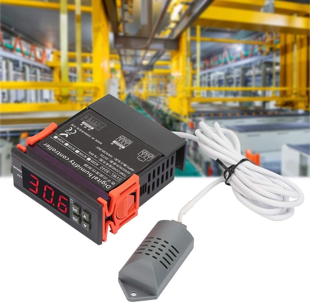 DEWIN Humidity Controller, Digital Air Humidity Control Controller Range 1%-99% RH HM 40 Type Sensor (220V) - Image 3