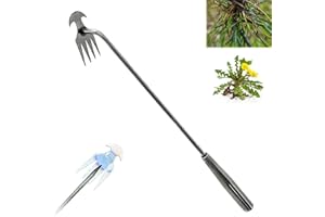 TMEEIHNSS Weed Puller Tool, 2023 New Durable Garden Weed Pulling Tool, Portable Garden Weeder Tool for Vegetable Gardening Backyard Farm Planting & Weeding (19.6)