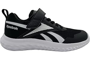 Reebok Unisex-Child Rush Runner 5 Elastic LACE & TOP Strap Sneaker