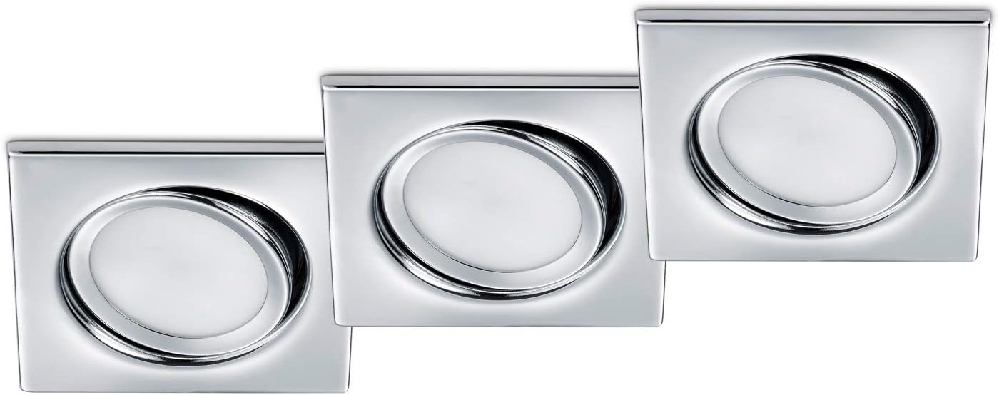 Trio Leuchten Light, Metal, Chrome, 80x80mm