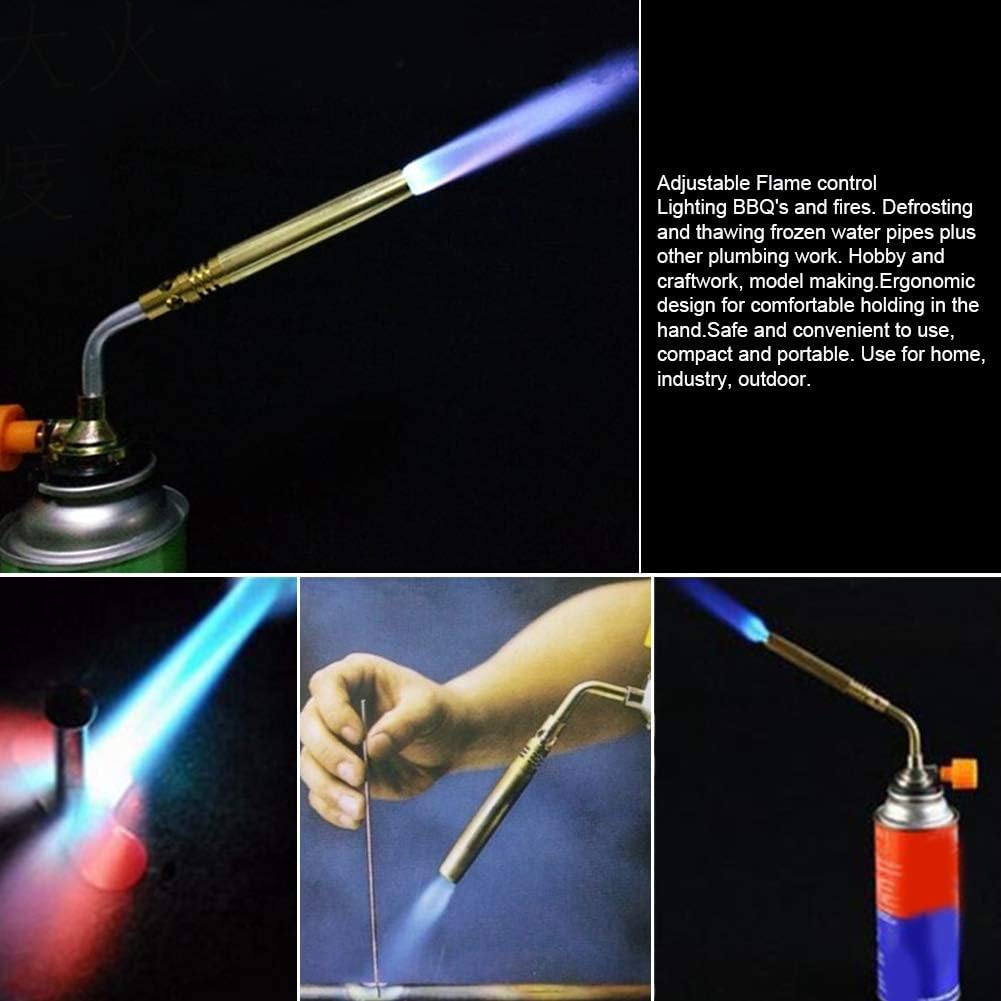 Butane Gas Blow Torch, Multifunctional Flamethrower Burner Butane Gas