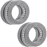 uxcell TC1625 Thrust Needle Roller Bearings with Washers 1" Bore 1-9/16" OD 5/64" Width 2pcs