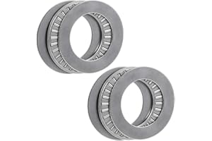 uxcell TC1625 Thrust Needle Roller Bearings with Washers 1" Bore 1-9/16" OD 5/64" Width 2pcs