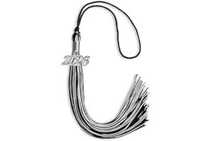 Endea Graduation Mixed Double Color Tassel with Silver Date Drop