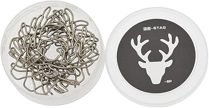 Viviseason ビビシーズン 可愛い しかモチーフ ゼムピン 8個セット ペーパークリップ 安全ピン ゼムクリップ マネークリップ ブックマーク ケース付き クリップ リング 文房具 オフィス用品 Amazon