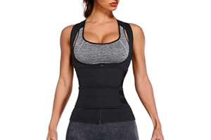 RASTKY Women Waist Trainer Corset Adjustable Neoprene Body Shaper Tank Top Sweat Vest for Weight Loss Fitness Exercise Workou