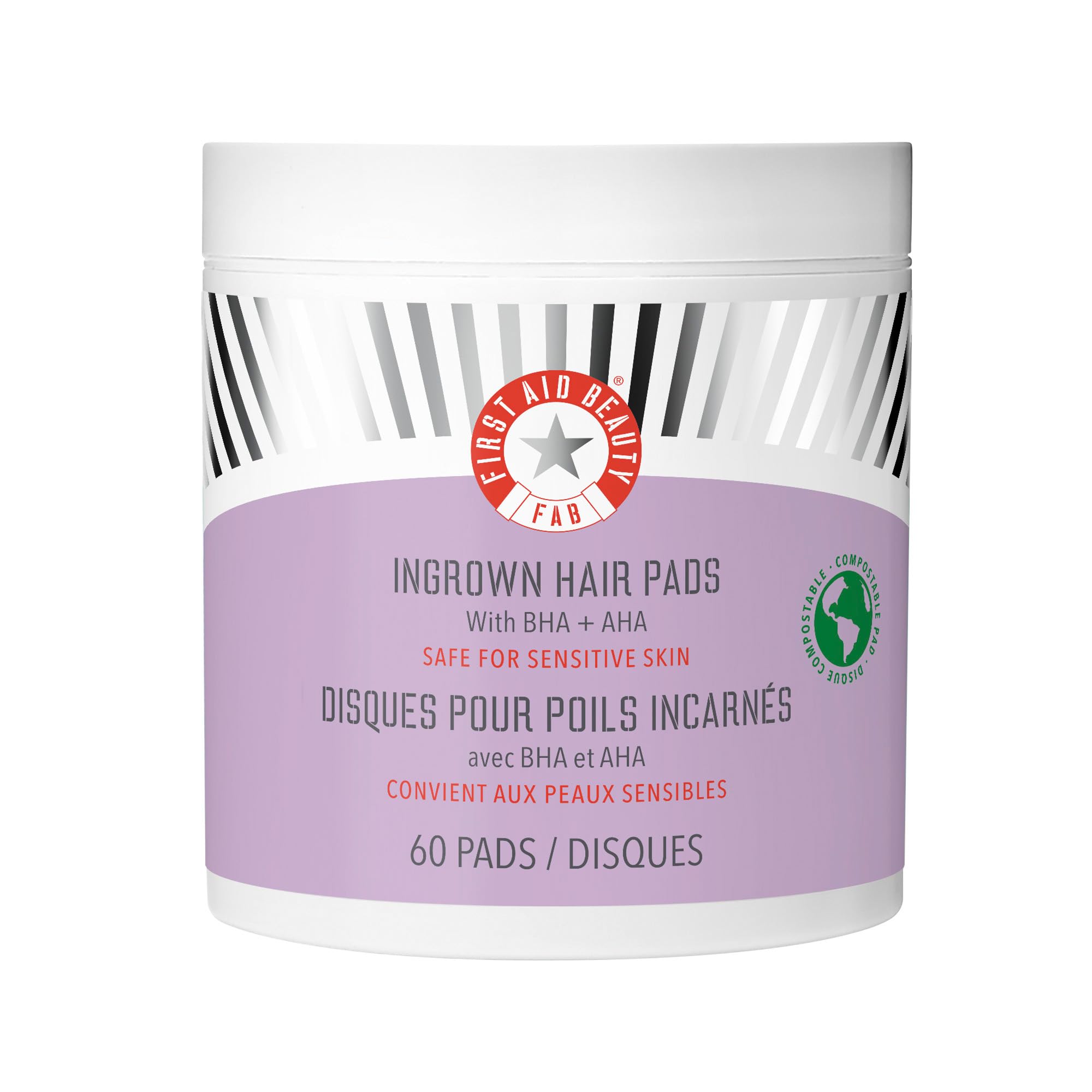 First Aid Beauty - Ingrown Hair Pads with BHA + AHA
