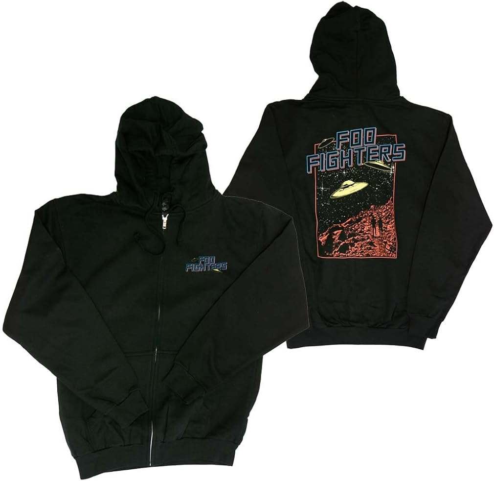 Foo Fighters UFO Zip Hoodie Sweatshirt-S: Amazon.ca: Clothing & Accessories