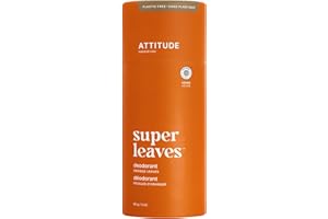 ATTITUDE Plastic-Free Deodorant, Made in Canada, EWG Verified, Aluminum Free, Vegan Naturally Sourced Body Deodorants for Wom