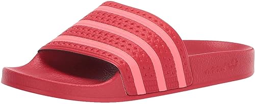 adidas red slides womens