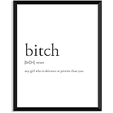 Serif Design Studios Bitch Definition - Unframed Art Print Poster Or Greeting Card