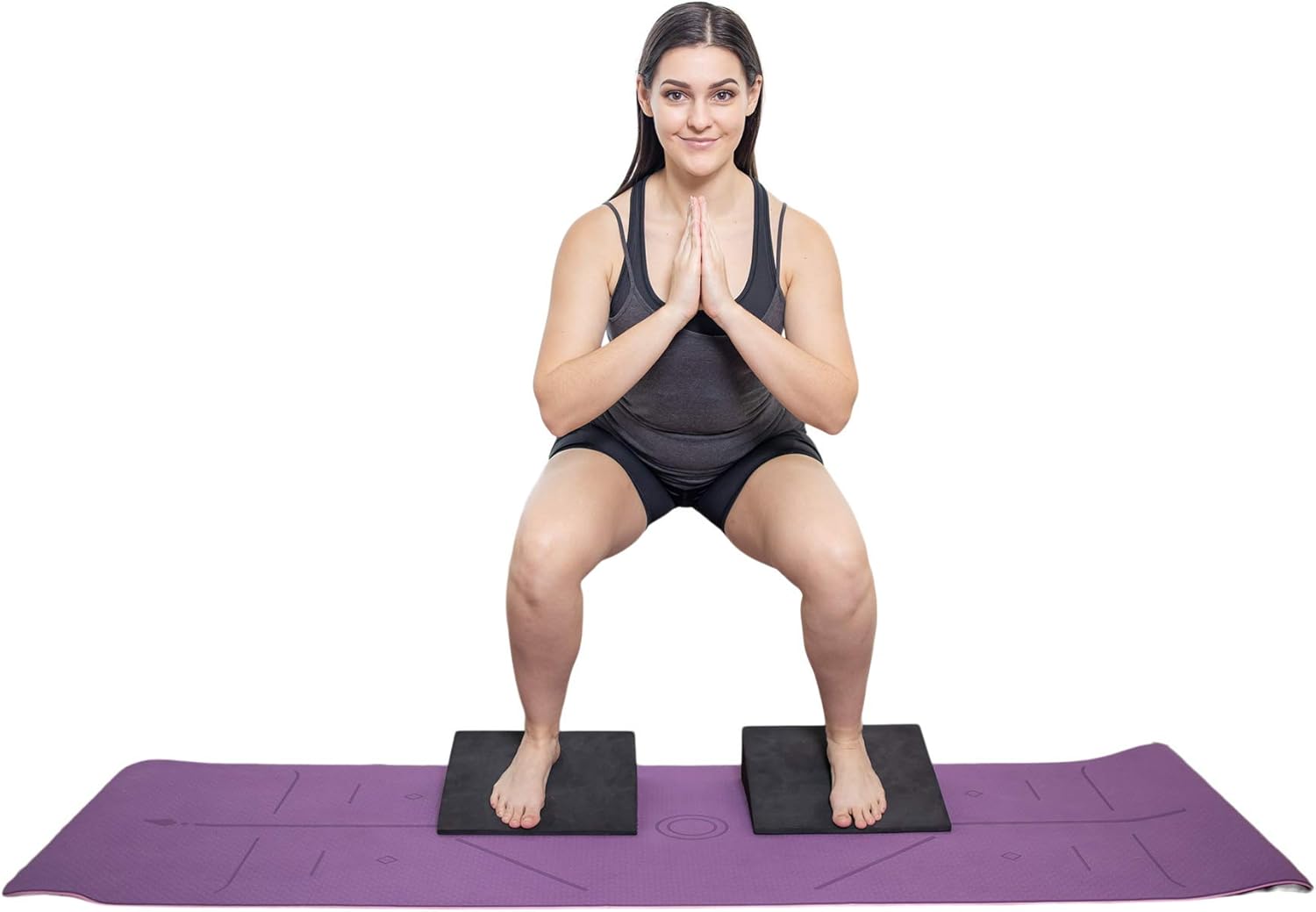 Lumia Wellness 12" Foam Incline Slant Board - Adjustable Height EVA Foam Wedge for Leg, Calf, Ankle, and Foot Stretching - 4 pc Set : Sports & Outdoors
