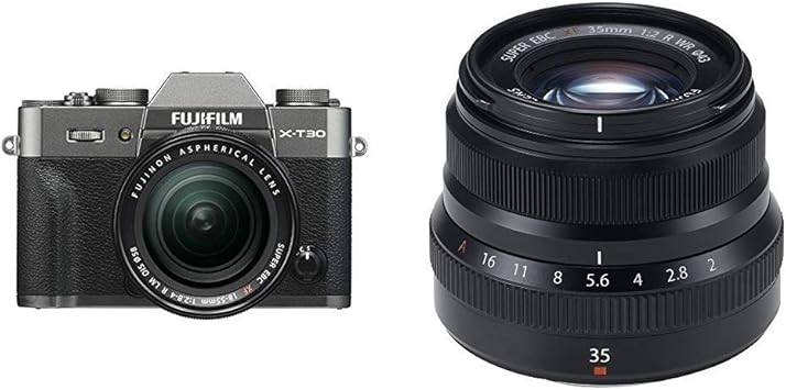 Amazon Com Fujifilm X T30 Xf18 55mm Kit Charcoal Silver