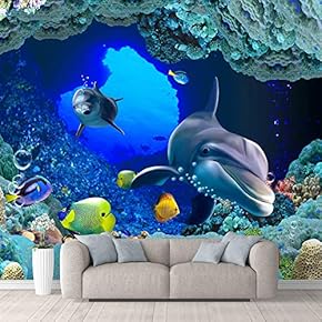 Wall Mural The Beautiful Undersea World Removable Self-Adhesive Large Wallpaper - 66x96 inches