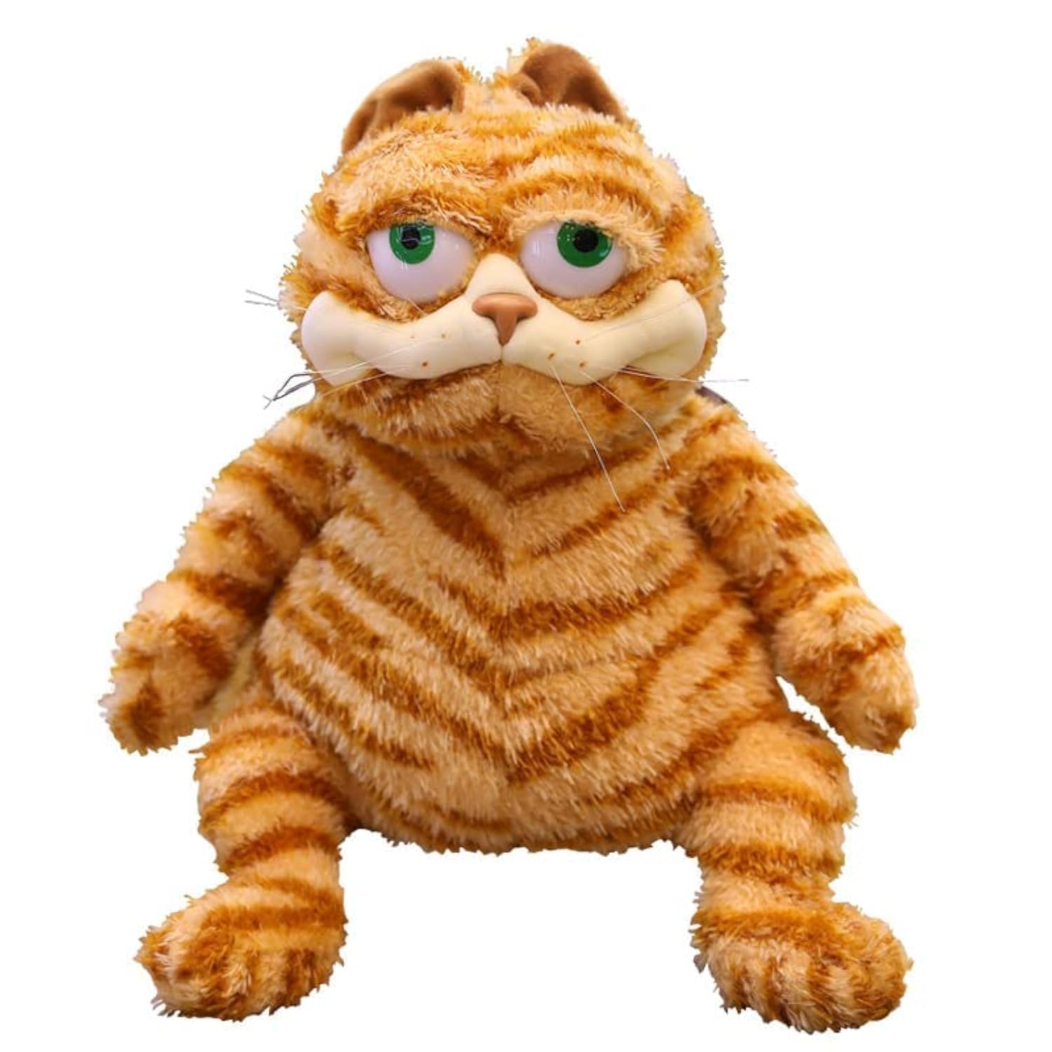 Fat Orange Plush Cat Lifelike Yellow Tabby Cat Kitty Toy, Cute Plush Toy for Boys and Girls Children Xmas Birthday Gift (11.8inch)