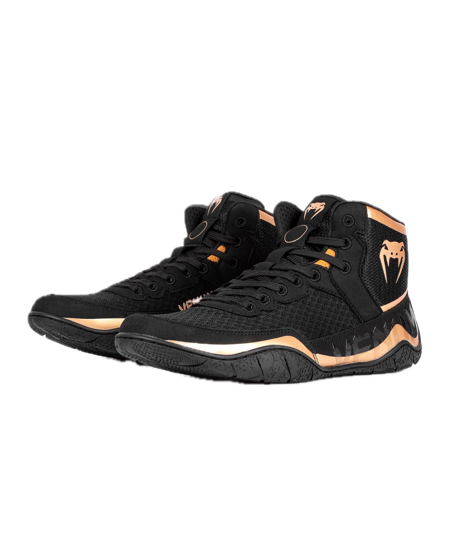 Venum Men’s Women’s Wrestling Boxing Elite Shoe – Black/Bronze