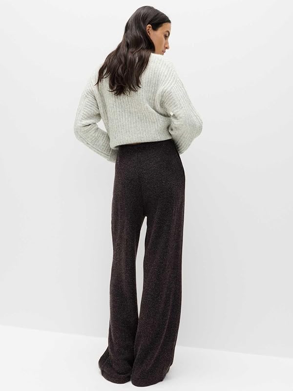 Pantalones de Pata Ancha Acanalados cepillados UK 8 (EU 36)
