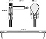 OTraki 4 Pack Patch Cables L Type 0.3m Right Angle Guitar Leads view 7