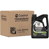 Castrol Transmax ATF/CVT Universal Automatic Transmission Fluid, 1 Gallon (Pack of 3)