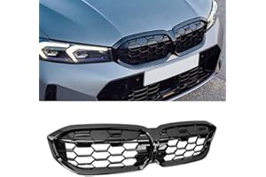 MAXDOM LLC MAXDOM Replacement Front Upper Grill Fit for BMW (2023-2025) 3 Series G20 LCI – Gloss Black Diamond ABS Grille